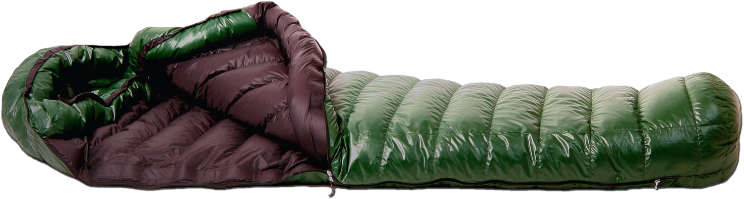 Wide three-season sleeping bag