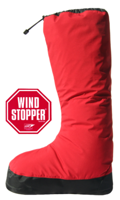Down booties for winter camping and alpine expeditions