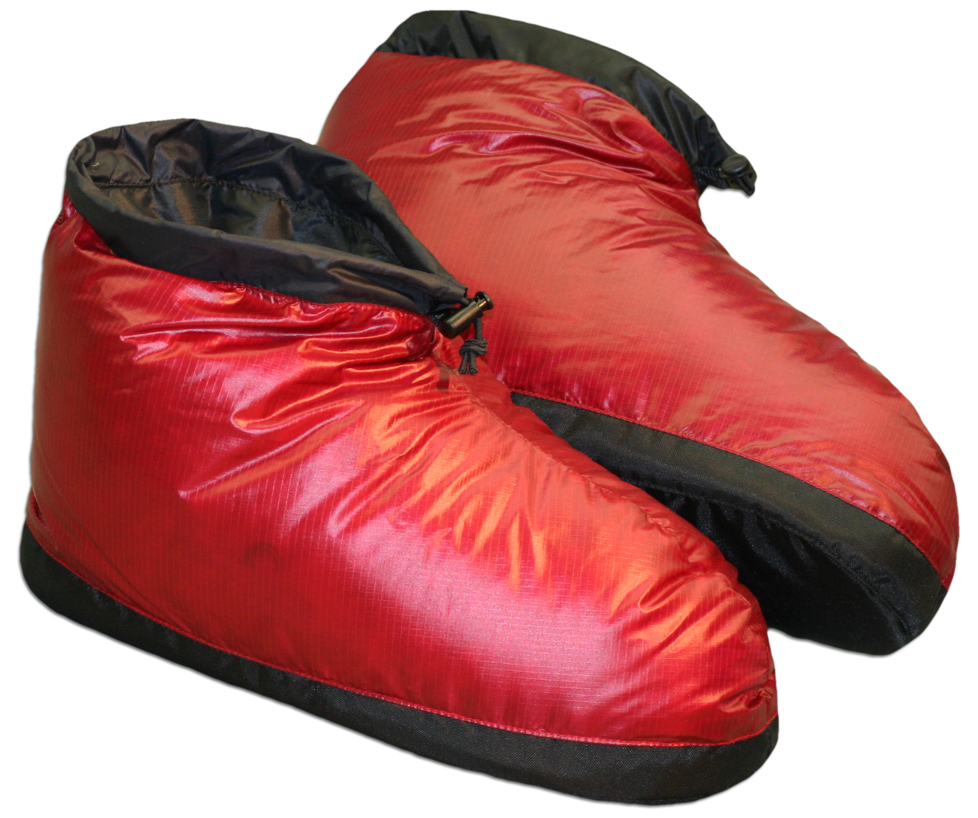 Ultralight down booties for backpacking