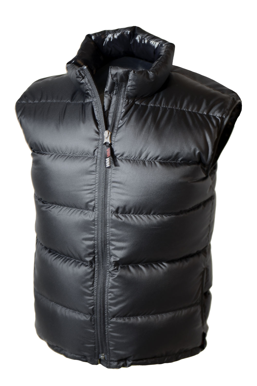 Technical down vest for cold weather backpacking