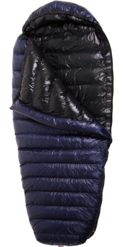 Ultralight sleeping bag for side sleepers