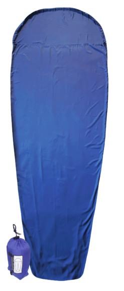 Lightweight sleeping bag liner for travel and camping