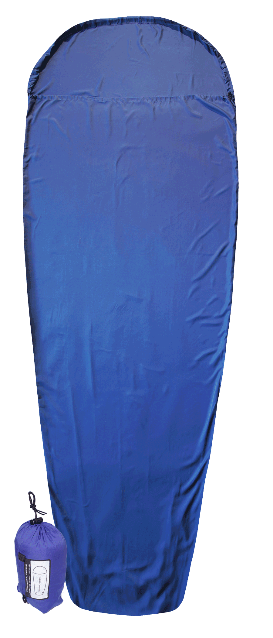 Lightweight sleeping bag liner for travel and camping