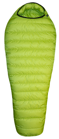 Weather-resistant alpine sleeping bag