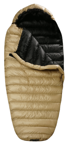 High-comfort ultralight down sleeping bag